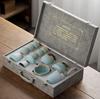 Fu Tea Set, Household Personalized Japanese Teacup Cover Bowl, Teapot, Tea Ceremony Cup Washing, Automatic Portable Bag