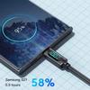 120W USB to Type C Data Cable LED Display 100W Dual USB C Fast Charging Data Cord 1/1.5/2M Portable PD Fast Charge Line For Home