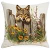 Spring Farm Animal Cow Rabbit Dog Pillowcase Home Decoration Balcony Cushion Decoration Pastoral