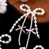 Korean Faux Pearl Bow Shoe & Bag Charm Accessories