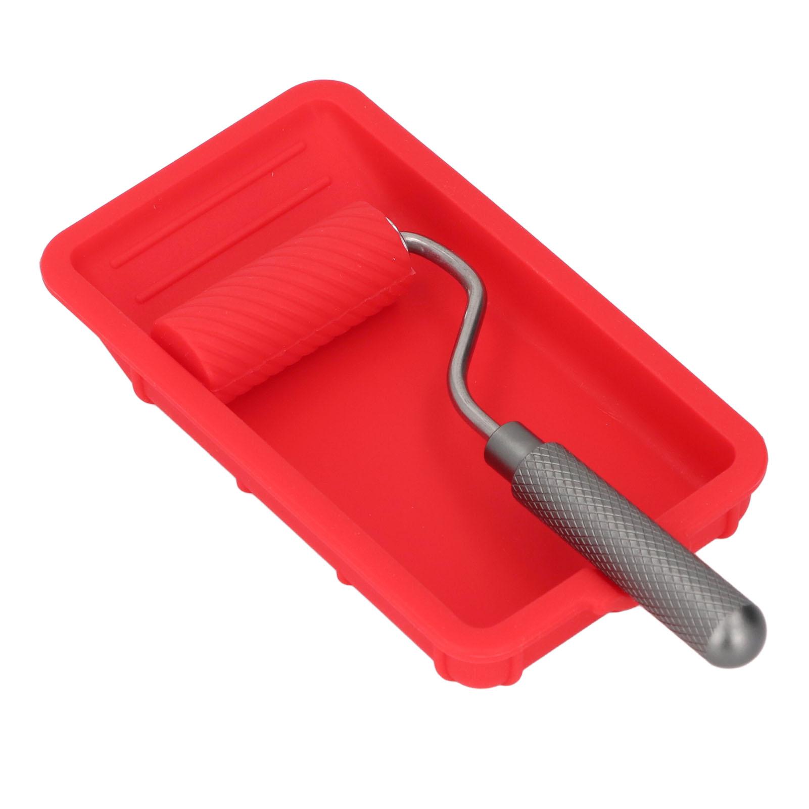 

House Painting Tray Roller Brush Set Reusable Paint Tray and Roller Brush for Home Renovation