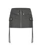 Aejeuyua Folding Hidden Skirt Pants Charcoal