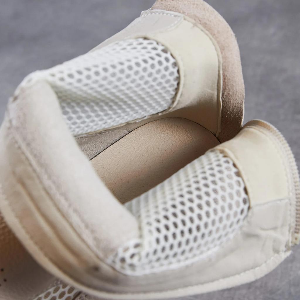 Johnature Genuine Leather Thick Soled Roman Women's Summer Boots Hollow-out Breathable Casual Mesh Short Boots