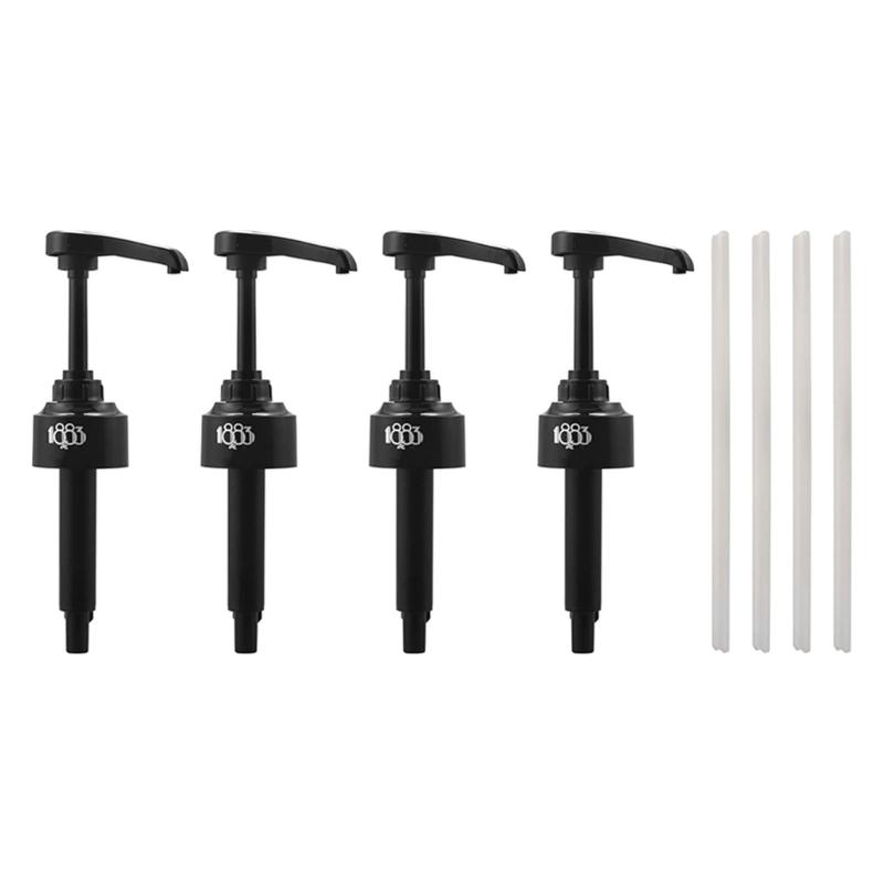 

Pack of 4 Coffee Syrup Pump Efficient 8ml Quantitative Pouring Pump Dispenser Drink Flavor Pump Plastic Dispenser Pump 1