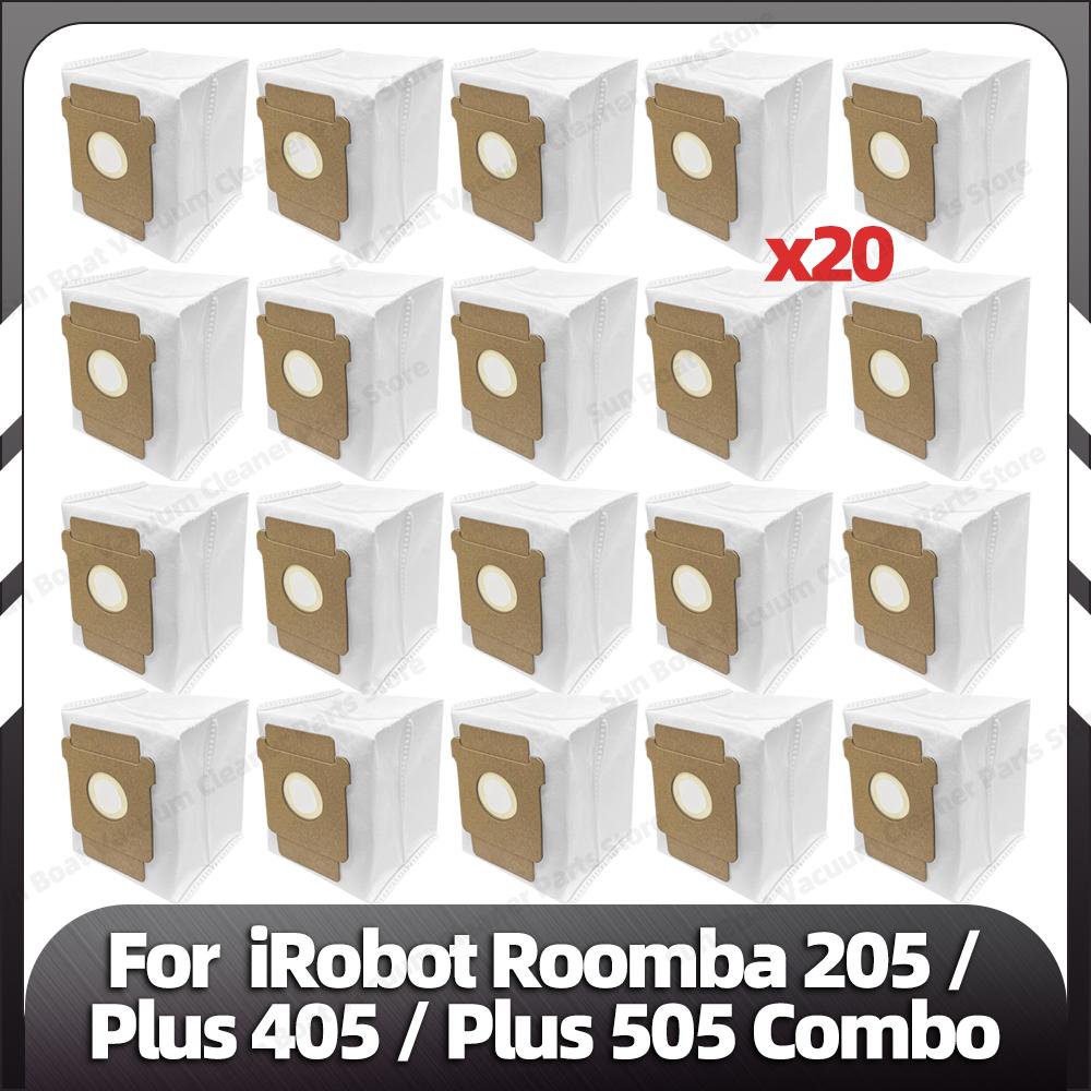 Συμβατό για iRobot Roomba 205 / Plus 405 / Plus 505 Combo Ανταλλακτικό Κύρια Πλαϊνή Βούρτσα Φίλτρο HEPA Πανάκια Σφουγγαρίσματος Ανταλλακτικά Σακούλας Σκόνης