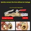 Chuck Quick Inflation Hose Nozzle Car Tire Inflator Nozzle Lock On Tire Inflator With Valve Air Compressor Adapter For Car Suv