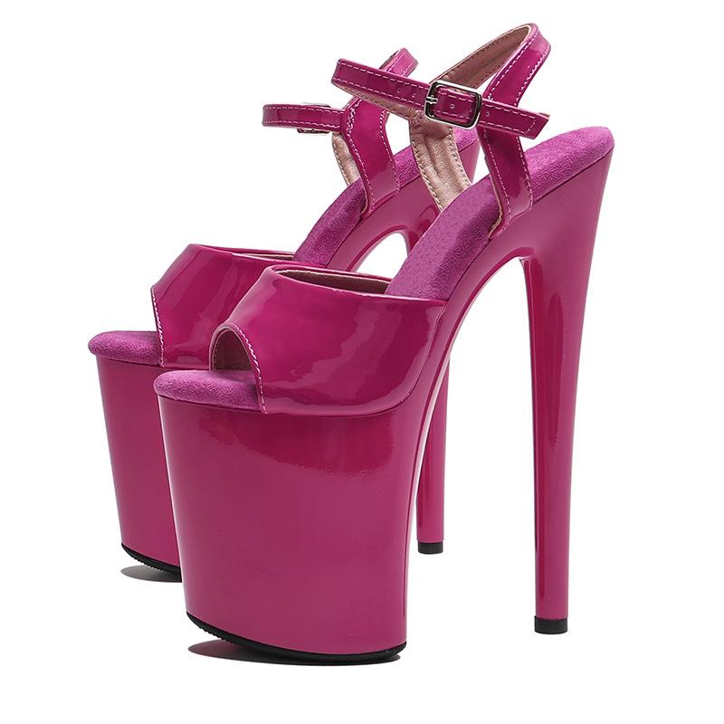 Sexy Women Pole Dance Shoes Pumps Party Club Platform High-heeled Shoes Summer Peep Toe Sandals