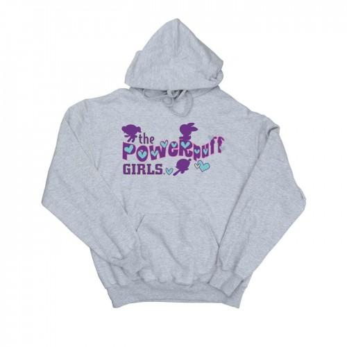 The Powerpuff Girls Girls Purple Logo Hoodie 9-11 Years blanc