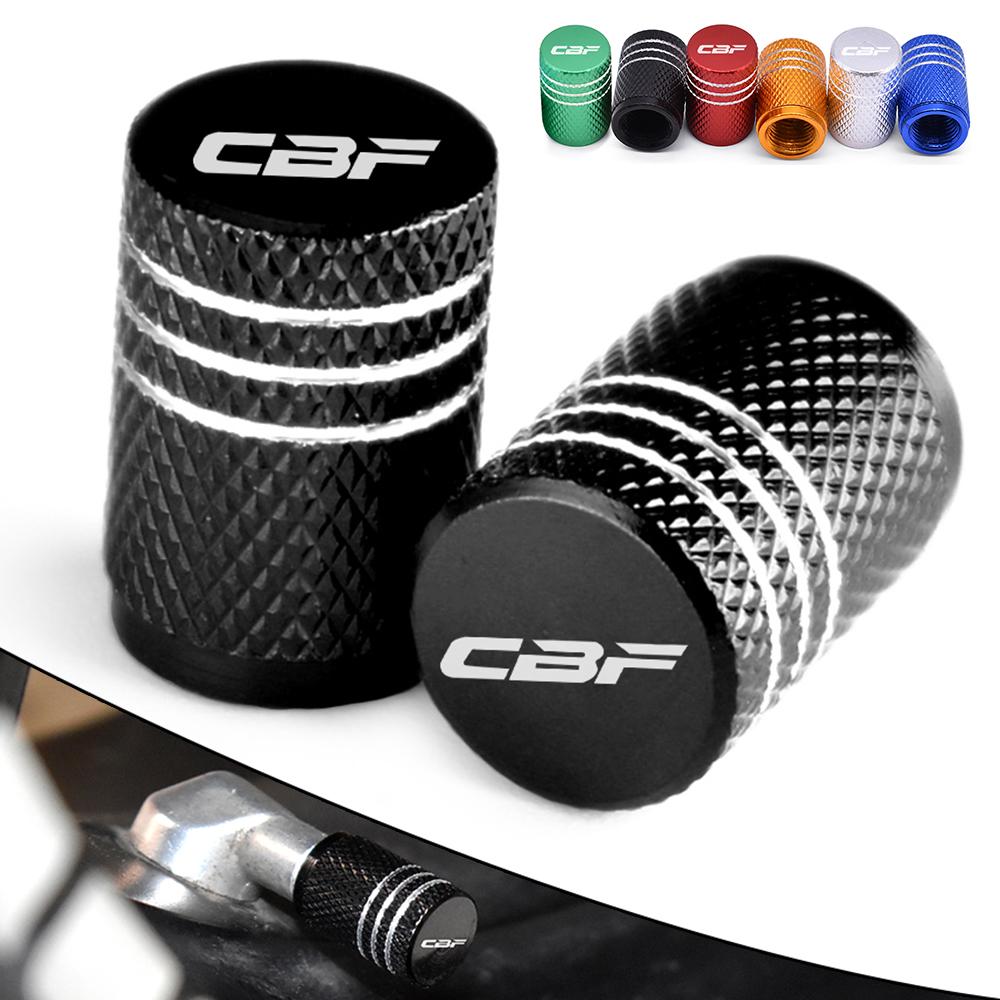 AABB1 For Honda CBF 125 150 250 500 600 S 1000 CBF500 CBF600 CBF1000 Motorcycle Wheel Tire Valve Caps CNC Tyre Airtight Covers