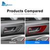 Interior Trim Sticker For Lexus RC300 RC350 RC200T 2015-2022 Real Carbon Fiber Car Door Handle Frame  Decoration