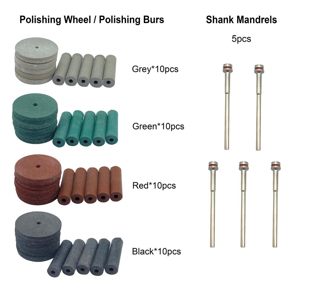 Strumenti Dentali Azdent Lucidatura Kit Professionale Per Lucidatura Ceramica E Porcellana - Laboratorio Odontoiatrico AZDENT Kit Lucidatura Protesi Dentarie - Foto 3