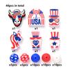 52Pcs/Set Silicone Round Beads Cartoon Animal Focal Combination Teether Beads For DIY Baby Pacifier Chain Bracelet Chewing Teeth