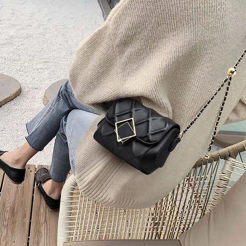New Women's Handbag, Trendy Genuine Leather Chain Crossbody Bag, Niche Fashion, Versatile, High-End Women's Bag