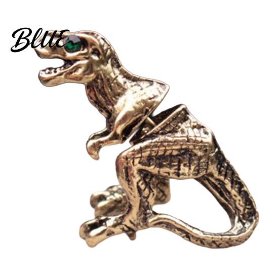 Non-fading Alloy Jewelry Piercing Earring 3D Tyrannosaurus Rex Design Stud