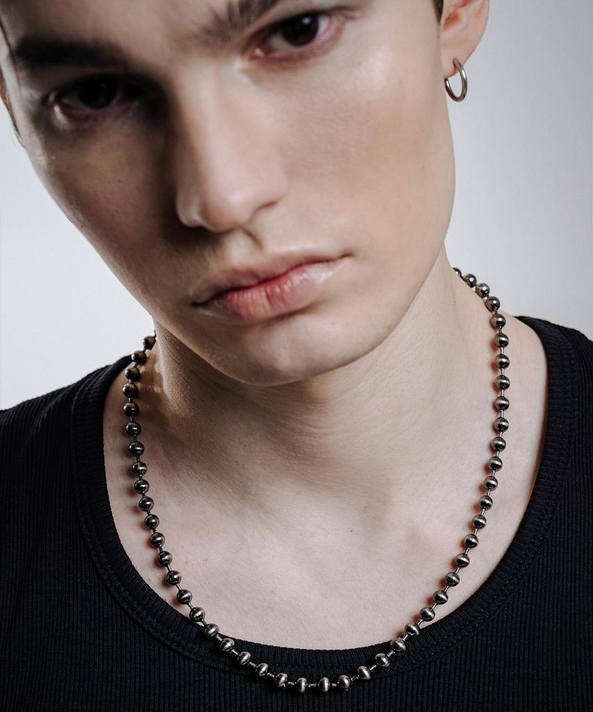 Scalettoblack Ram011 Obsidian Burn Necklace