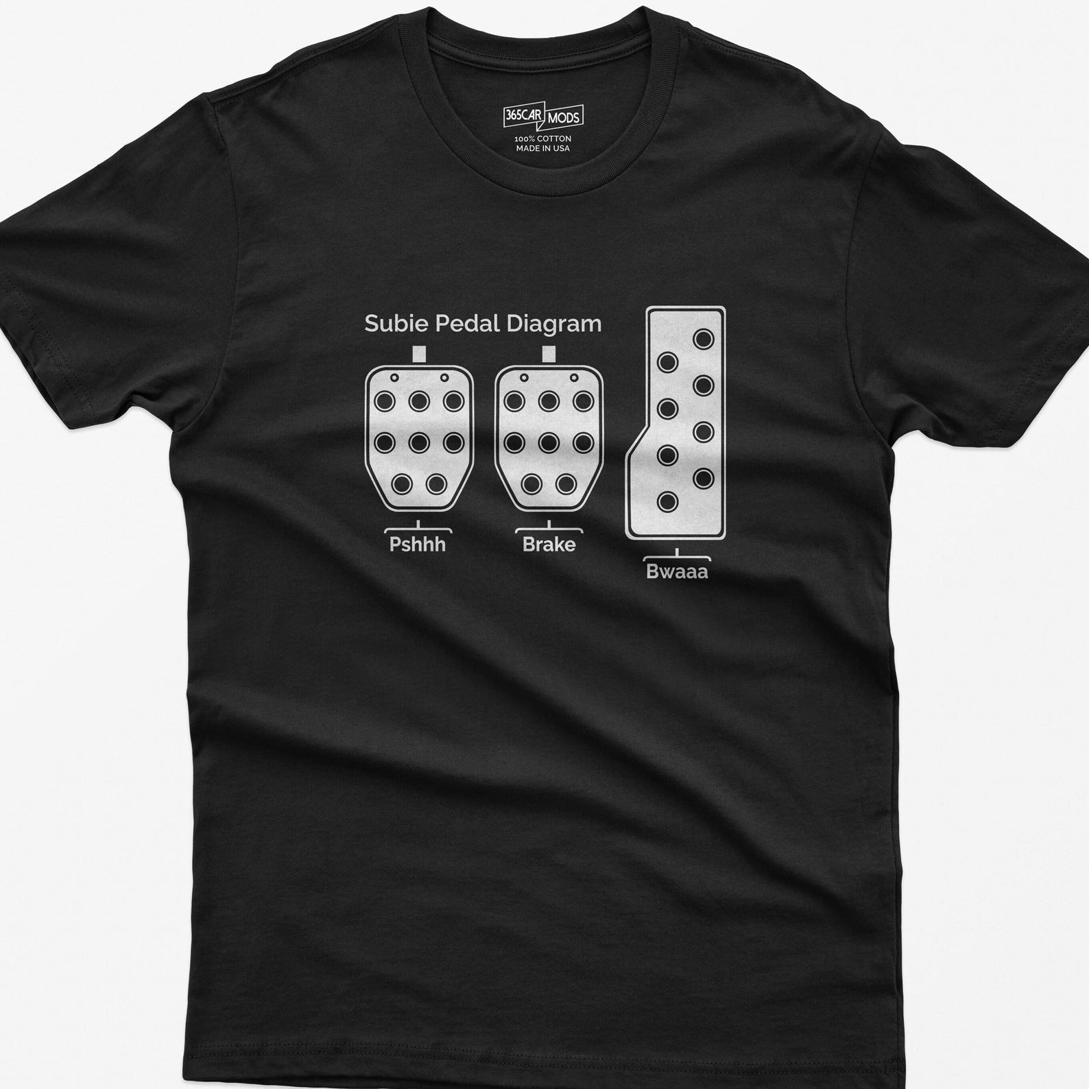 Three Pedal Diagram T-Shirt, Manual Transmission Turbo Sounds Tee, JDM Shirt L