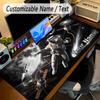 Astronaut Space Theme Personalized Mouse Pad Custom Name Text Non Slip Desk Pad For Laptop Office Desktop
