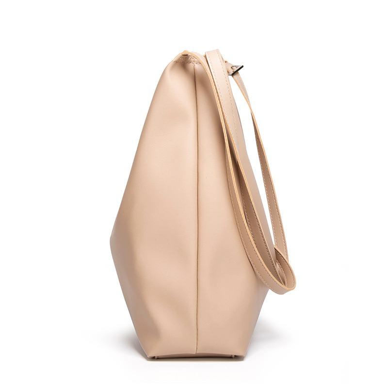 Weiche Leder Umhängetasche mit großem Fassungsvermögen im Mori-Girl-Stil, neue literarische tragbare Messenger-Tasche für Kind und Mutter