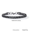 Stylish Stainless Steel Bali Foxtail Chain Bracelet for Men,Double Franco Link Chain Bracelets,Male Jewelry Gift for Dad Son