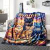 Magical Cats Cosmic Fantasy Home Customize Your Name Blankets Soft Cozy Lightweight Allseason Multiuse Throw Perfect For Couch Office Bed Living Room