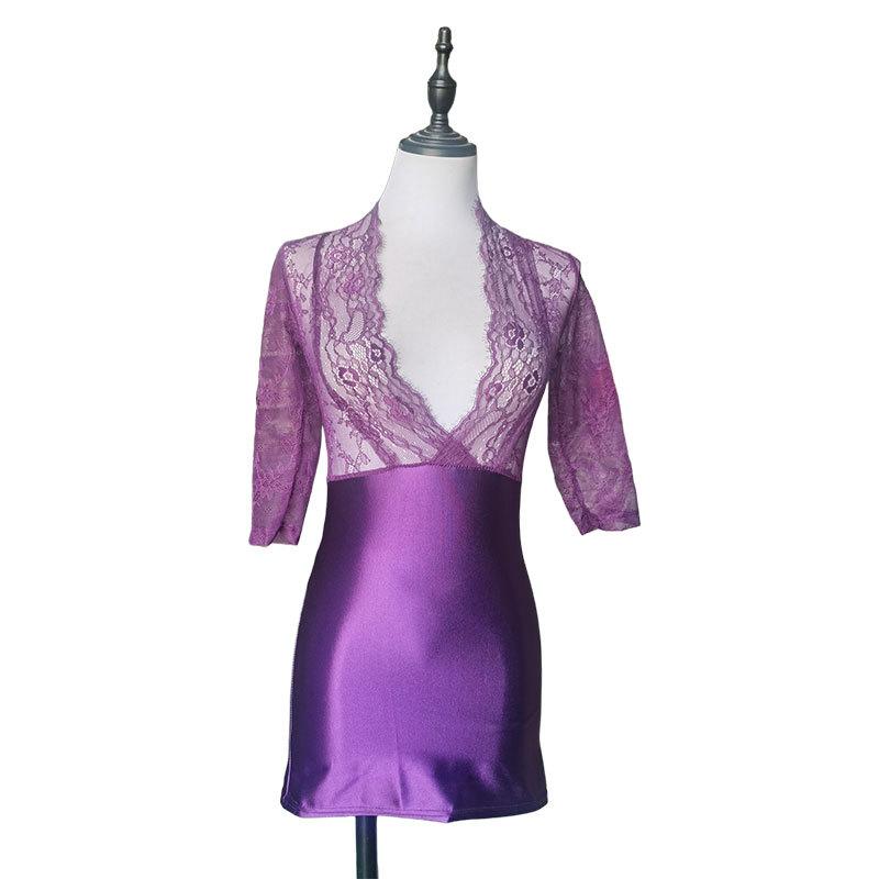 Sexy Lingerie Sexy Lace Dress Uniform Seduction Secretary Skinny Hip Wrap Dress Passion Dress