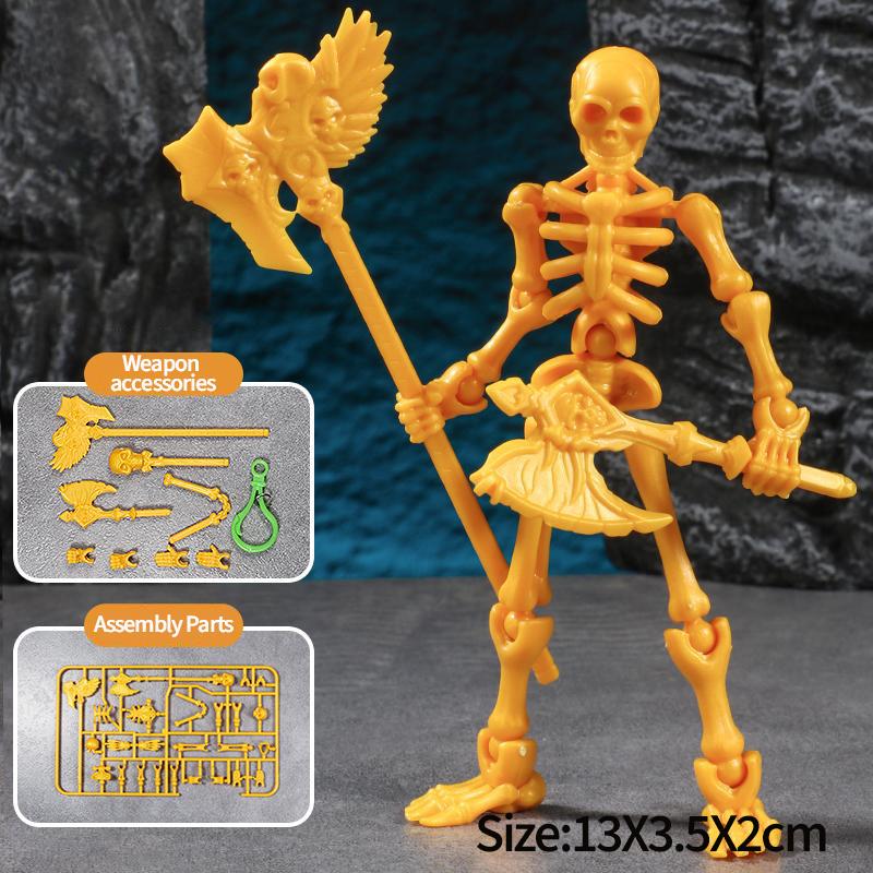 Multi-Jointed Movable Shapeshift Robot 3D Printed Skeleton Mannequin Dummy Lucky 13 Action Figures Desk Ornament Halloween Decor