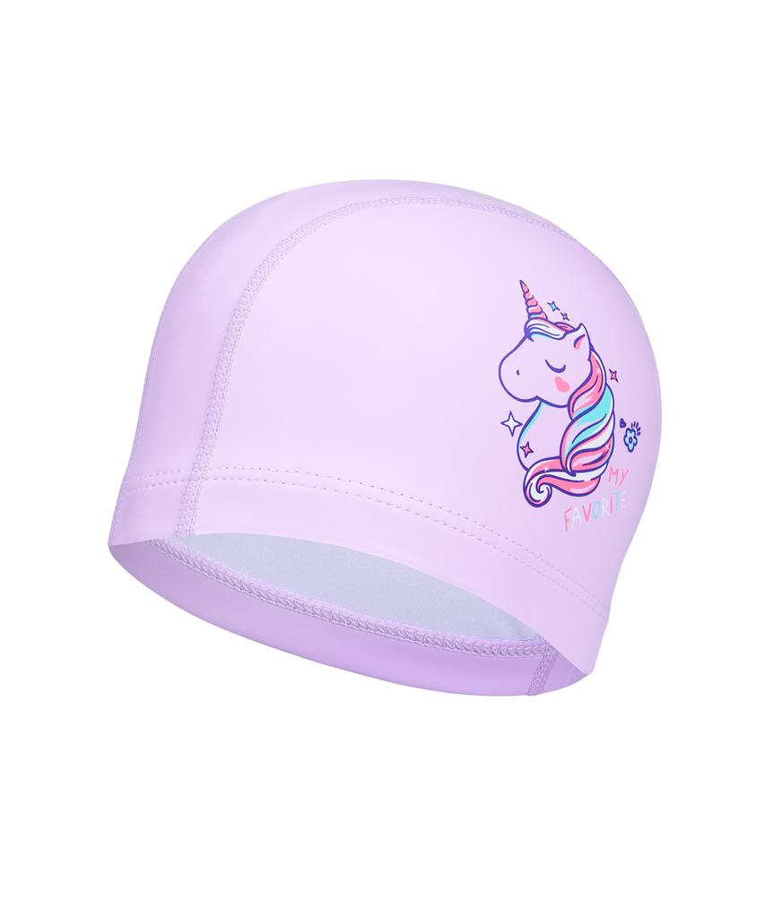 Lenomasuyeongbog Kids' Unicorn Urethane Coated Swim Cap Purple Ro-Rc2G065-Pp