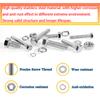 448PCS Stainless Steel Metric Bolt Assemblies, M5 M6 M8, Nut and Bolt Set Flat Washers and Spring Washers, Hex Head Screw Bolt a
