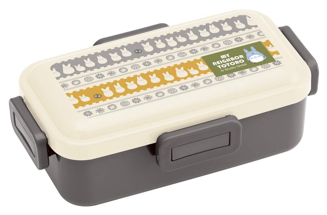 

Skater Bento Box, 530ml, Single Tier, Made in Japan, Leak-Resistant, 4-Point Lock, Dishwasher and Microwave Safe, Ghibli Mini Totoro Design, PFLB6AG-A