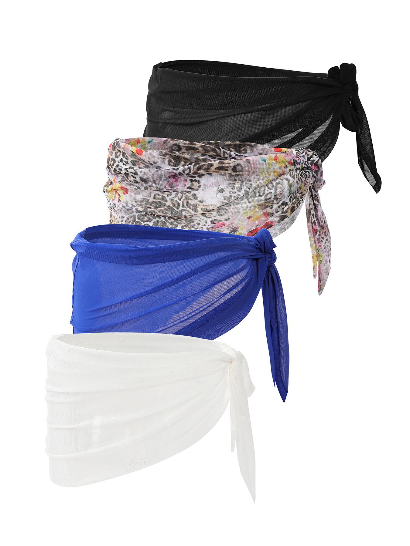 

Женский укороченный топ с нерегулярной завязкой сбоку, комплект из 4 предметов для прикрытия TK245 One Size