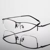 Anti-Blue Light Myopia Glasses Women Men Fashion Metal Half Frame Prescription Eyeglasses Optical Myopic Eyewear 0 To -6.0
