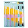OEM Manufacture 5 Pack Soft Bristle Plastic Handle Charcoal Teeth Whitening Toothbrush for Home Use