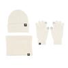 Winter warm thickened hat scarf gloves three-piece set windproof adult knitted hat