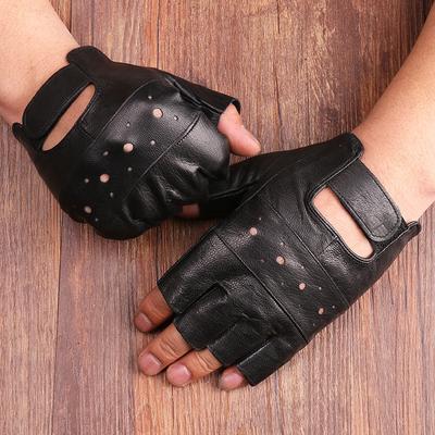 Neue Schafsfell Halbfinger Sporthandschuhe Taktik Half Fitness Übungen Outdoor Radfahren Sonnenschutz Lederhandschuhe