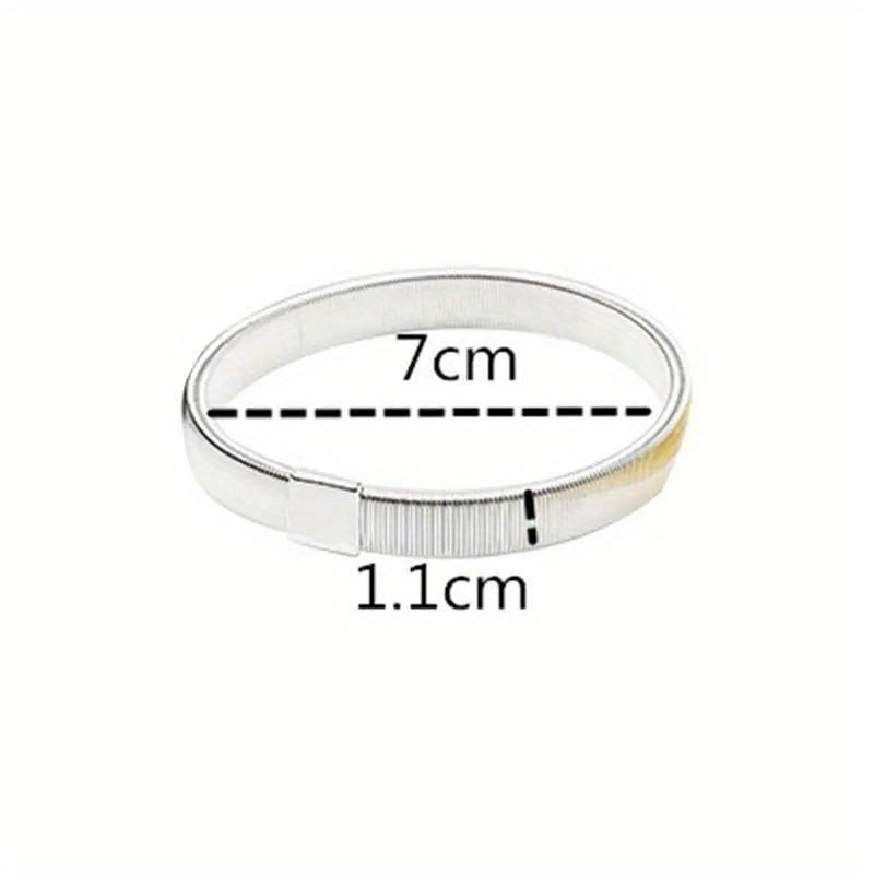 1Pair Fashion Wristband Ladies Shirt Sleeve Holders Metal Arm Bands Hold Ups Ring Men Bracelet Elastic Hoop Armband