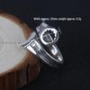 Trendy Men's Retro Wrench Ring: Aged Imitation Thai Silver Tool Finger Ring, Hip Hop Style, Adjustable Open Index Finger Design