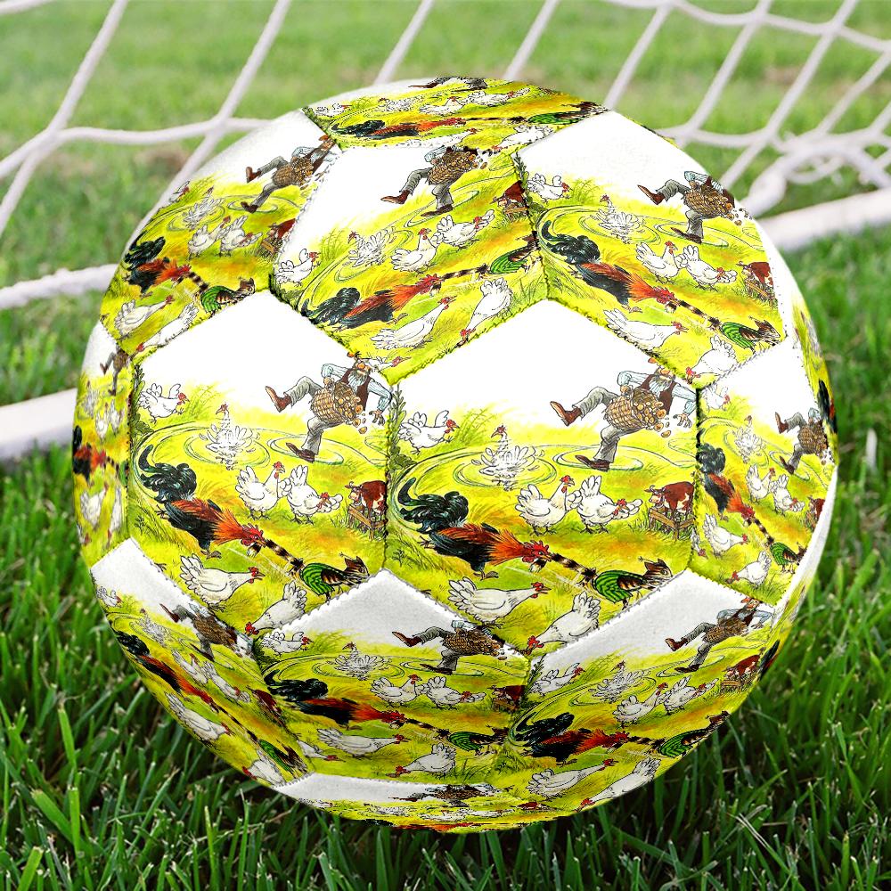 Pettson and Findus Theme Size 5 Soccer Ball, Suitable for Both Indoor and Outdoor Matches, a Gift Suitable for Everyone.