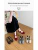 Jiayuanxi Women's Fleece-Lined Round Toe Mary Jane Flats for Autumn/Winter