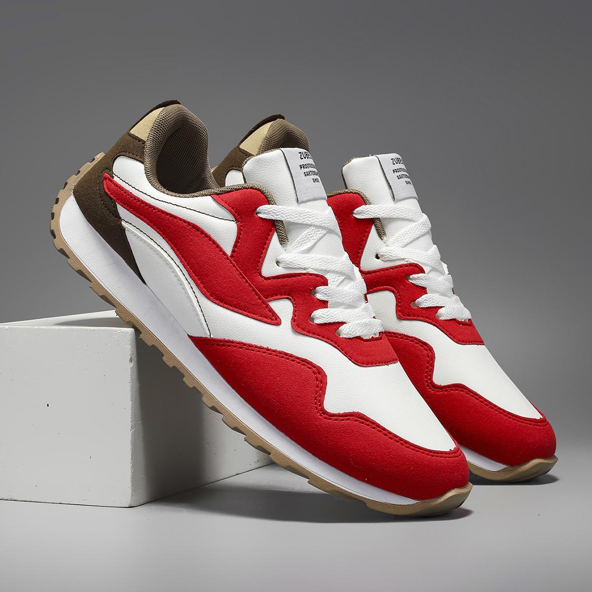 

Модная Новая Дышащая Мужская Модная Обувь Универсальная Летняя Повседневная Обувь Форрест Гамп Мужская Спортивная Обувь для Бега Белая Спортивная Обувь 44 красный