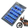 Nut Cover For Motorcycle 5 Colors Motorcycle Screw Cover 30PCS/Set Motorcycle Screw Nut Bolt Covers Rustproof Motorcycle Screw