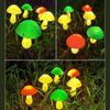 Outdoor Mushrooms Lamps Solar Mushroom Lights for Pathway Decorations