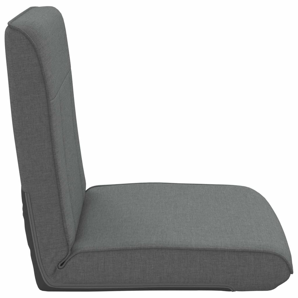 Adjustable Footstool Dark Grey Fabric