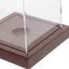 2026 Best!! Baseball Display Case with Wooden Base for Storage Durable Acrylic Clear Collectibles Box 7.5 X 7.5 Inches