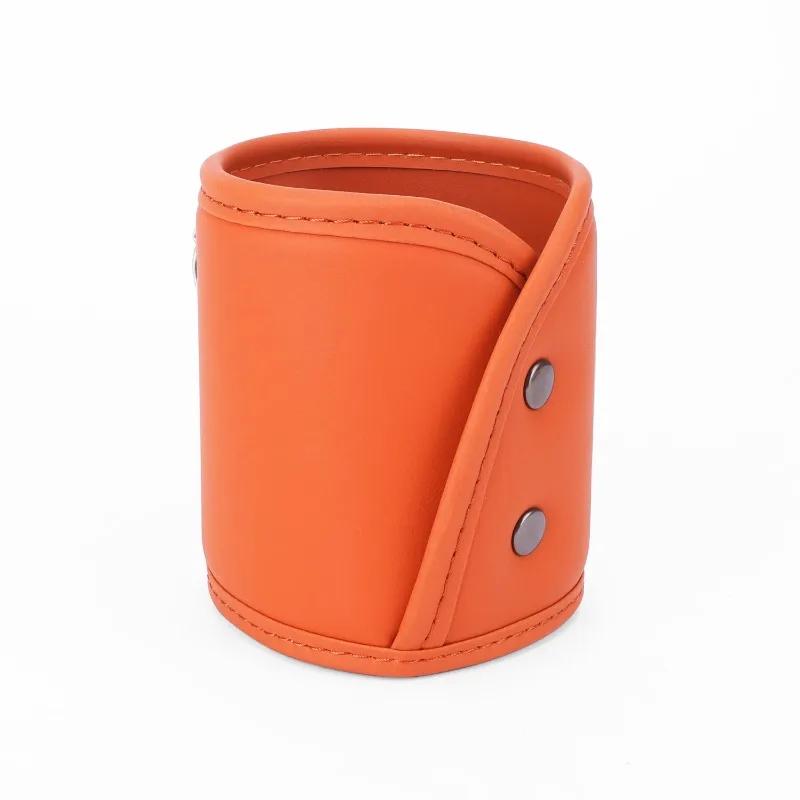 

Car Water Cup Holder Multi-purpose Door Hanging Storage Box High-quality Car Cup Holder Universal Car Trash Can Auto Accessories оранжевый