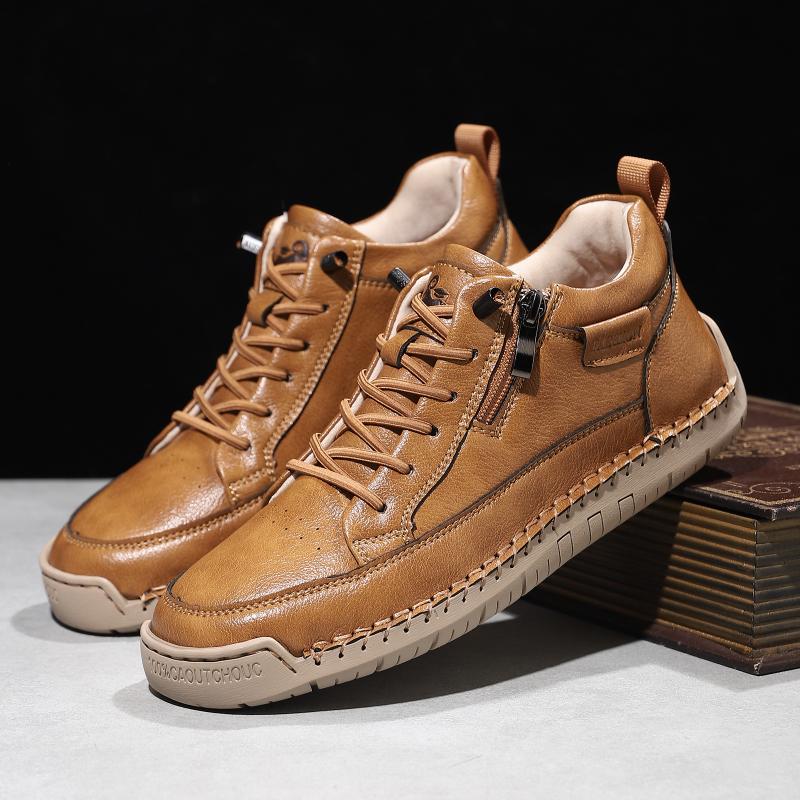 Womens/Men's Leather Shoes Large Casual Shoes Sports Men's Fashionable Casual Leather Shoes