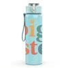 1PC Big Sister Color Text Art Print 750ml Color Plastic Sports Water Bottle Leakproof Flip Straw Lid Suitable for Sports Office Home Use