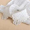 Elegant Lace Collars For Women Shirt Fake False Collar With Beads White Detachable Collar For Women Half Shirt Col Nep Kraagie