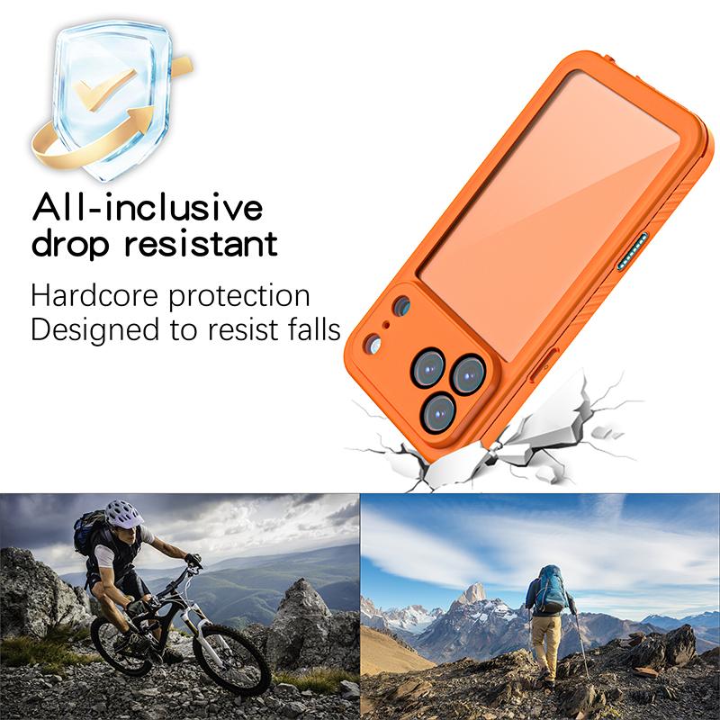 Waterproof Case for IPhone 17 Pro Max Air 16 Plus 15 16E Drop Proof IP68 Full Body Protection Heavy Duty Protective Diving Cover