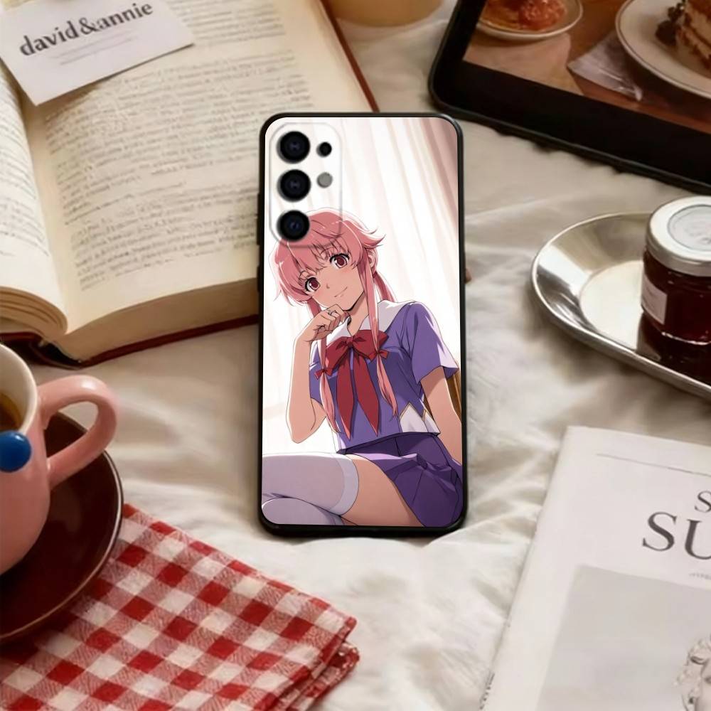

Чехол для телефона Gasai Yuno из Future Diary для Samsung S25,S24,S21,S22,S23,S30,Ultra,S20,Plus,Fe, Мягкий черный чехол Samsung S105G