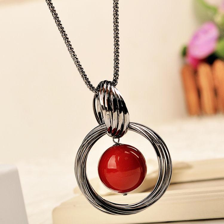 Korean Five-Petal Pearl Tassel Flower Necklace for Women